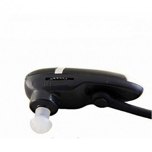 Слуховий апарат — Підсилювач звуку Ear Zoom Xigma Чорний зі сріблястим + 3 насадки +батарейки - зображення 2