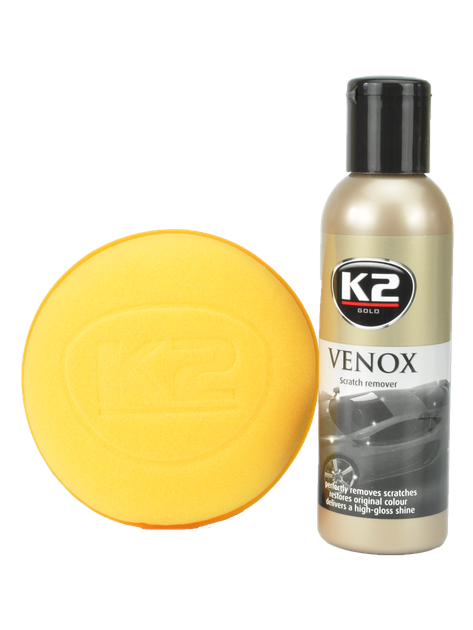 Поліроль для кузова K2 Venox молочко з губкою 180 г (G0501) - зображення 7