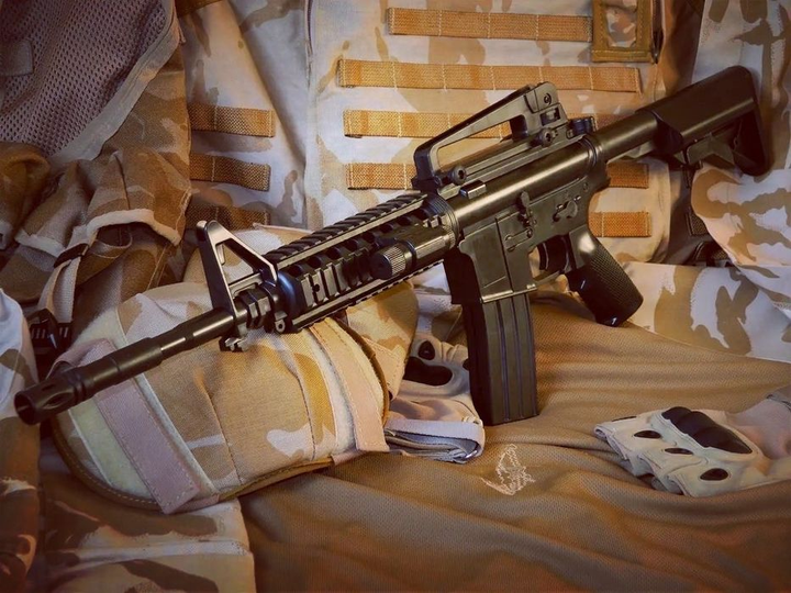 Автомат M 16 A 2 в 1 на пульках, лазерный прицел, разборная конструкция ...