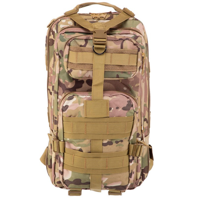 Рюкзак тактический штурмовой рейдовый SP-Sport 5502 объем 15 литров Camouflage Multicam - изображение 2