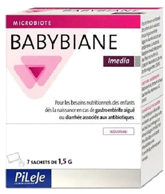 Suplement diety PiLeJe Babybian Imedia probiotyk 7 saszetek (3701145600076) - obraz 1