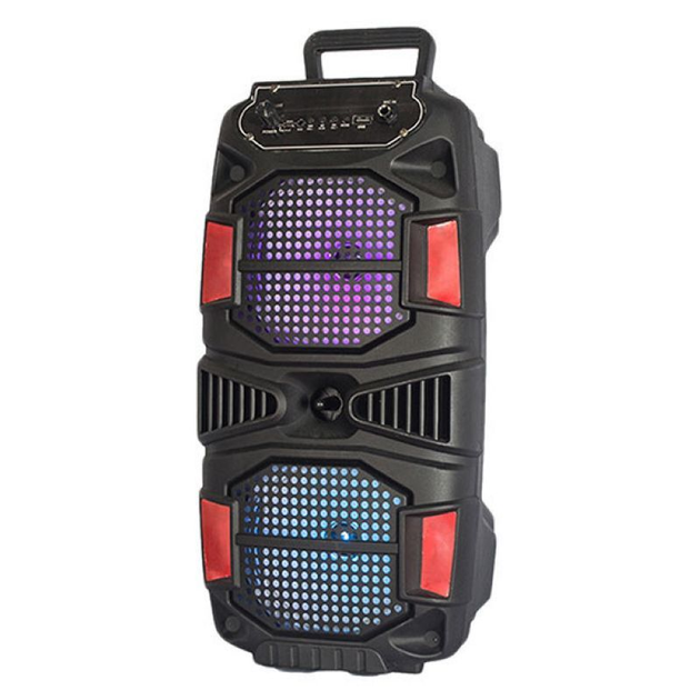 Портативна колонка KOLAV-X2602 (4"*2/USB/FM/BT/TWS/with colorful light3.7V 1500mA) Black - изображение 1