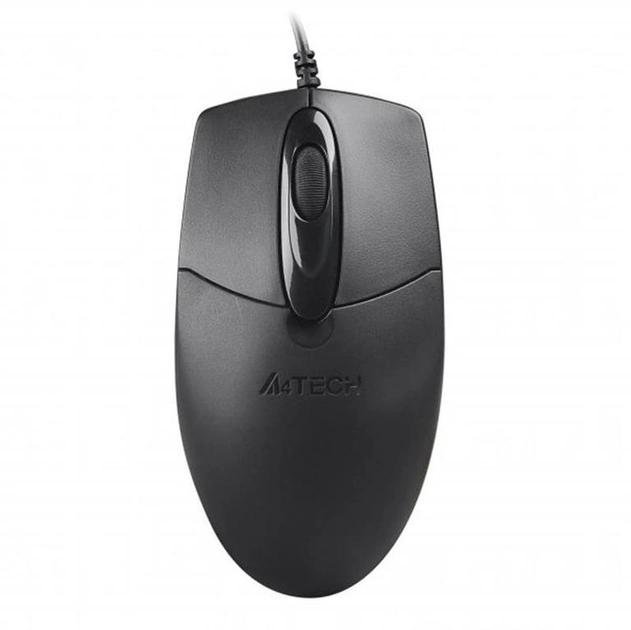 Миша A4Tech OP-720S USB, чорна (OP-720S USB (Black)) - изображение 1