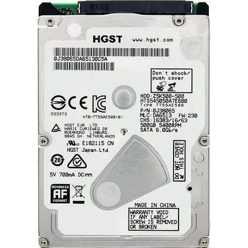 Жесткий диск HGST 2.5 Hitachi Travelstar Z5K500 500Gb