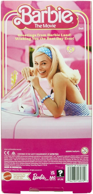 Kolekcjonerska lalka filmowa Barbie the Movie Margot Robbie jako Barbie (194735160709) - obraz 5