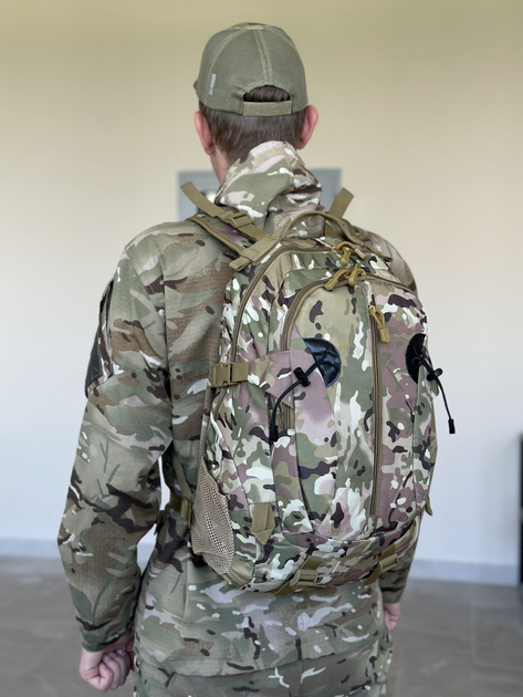 Военный тактический штурмовой рюкзак Tactic на 25 л Мультикам (A57-807-multic) - изображение 2