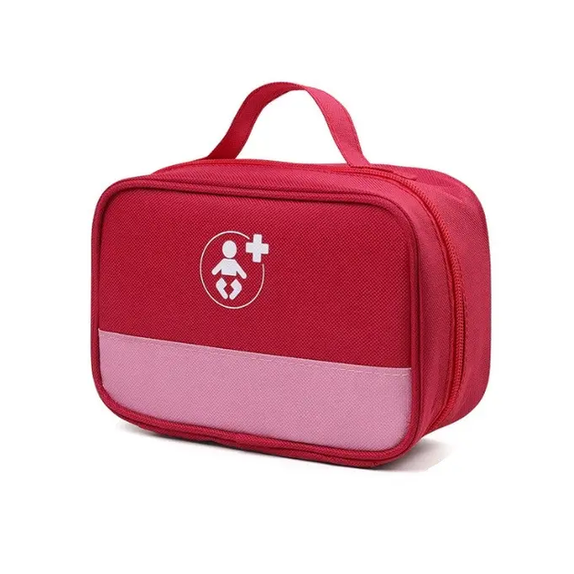 Аптечка сумка органайзер компактна портативна для медикаментів подорожей будинку 19х8х13 см (474868-Prob) Червона - зображення 1