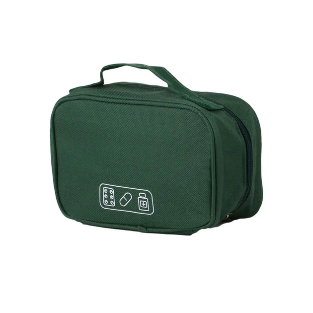 Аптечка сумка органайзер компактна портативна для медикаментів подорожей будинку 19х8х13 см (474869-Prob) Зелена - зображення 2