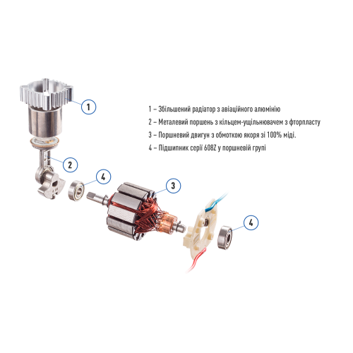 Автокомпрессор Vitol 150psi 14Amp 37л прикуриватель - изображение 10