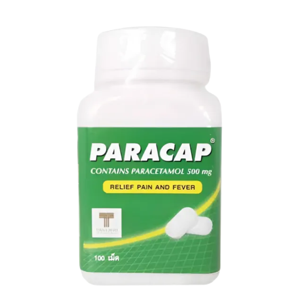 Парацетамол Paracap в таблетках по 500 мг 100 шт (8850921000083) - зображення 1