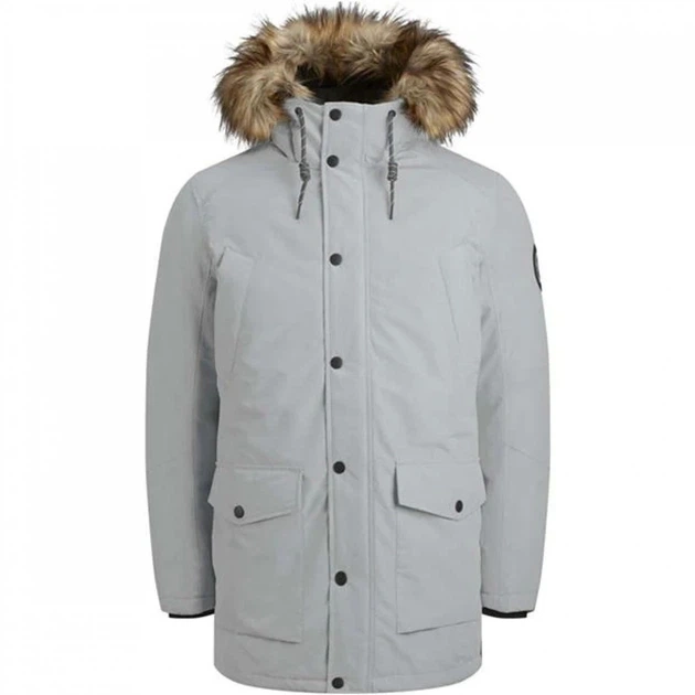 Куртка Jack and Jones Parka Glacier Grey, S (44) (11757467