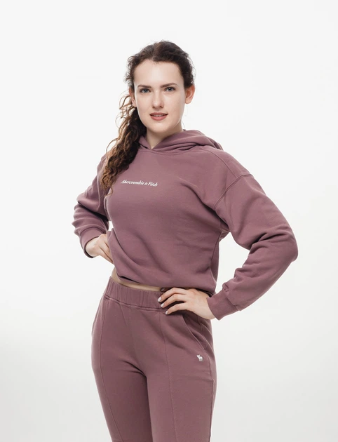 Худи Abercrombie & Fitch AF8973W S Темно-розовый - изображение 3