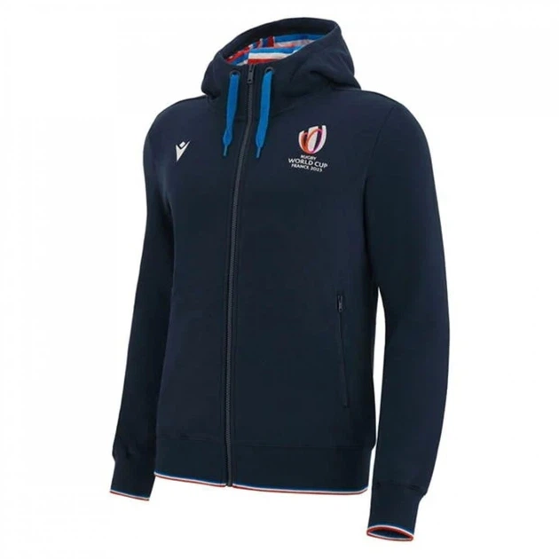 Rugby World Cup Trui Met Rits Macron RWC 2023 Rugby World Cup Full Zip Hoody – Navy, Officiële Merchandise Navy Full Zip Trui Rugby World Cup Trui Met Rits Macron RWC 2023 Rugby World Cup Full Zip Hoody – Navy, Officiële Merchandise Navy Full Zip Trui