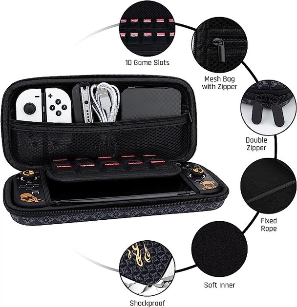 Жорсткий захисний кейс чохол Monster Hunter для ігрової консолі Nintendo Switch / Nintendo Switch OLED [387664596] - зображення 3