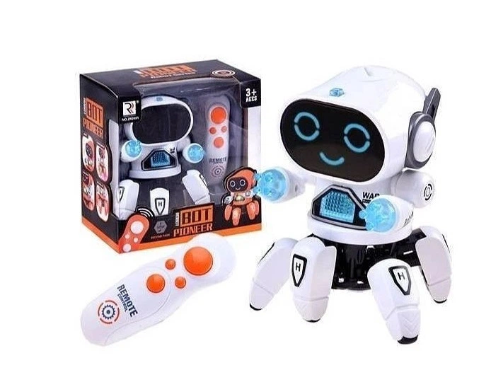 Інтерактивний розумний робот на радіокеруванні Robot Bot Pioneer Білий - зображення 5
