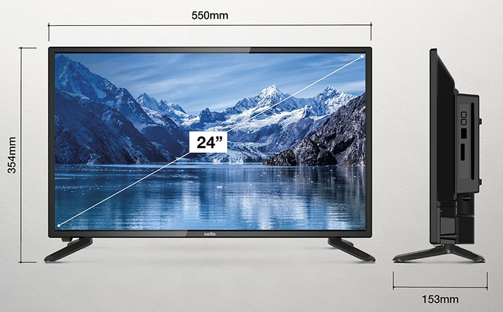 Телевизор 24" Cello C2420FSDE TV LED HD DVBT2 S2 60 Гц - изображение 2