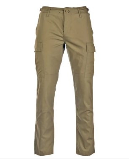 Тактичні штани Mil-Tec Teesar RipStop BDU Slim Fit Хакі 11853104-L - зображення 1