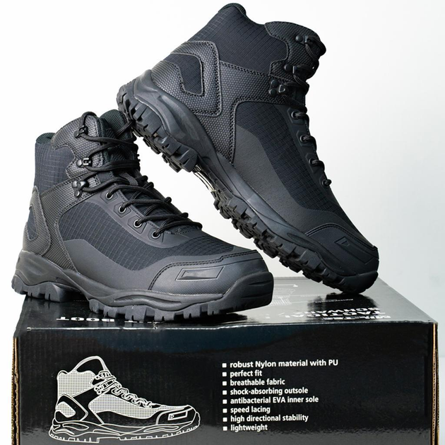 Ботинки Mil-Tec тактические Tactical Boots Lightweight Черные 12816002-45 - изображение 2