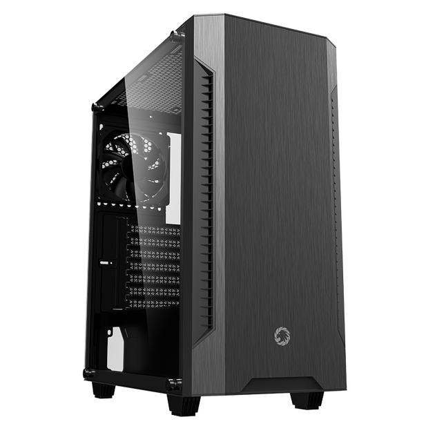 Корпус GameMax Fortress TG без блока живлення Middle/midi tower Чорний - Фото 2 Корпус GameMax Fortress TG без блока живлення Middle/midi tower Чорний - зображення 2