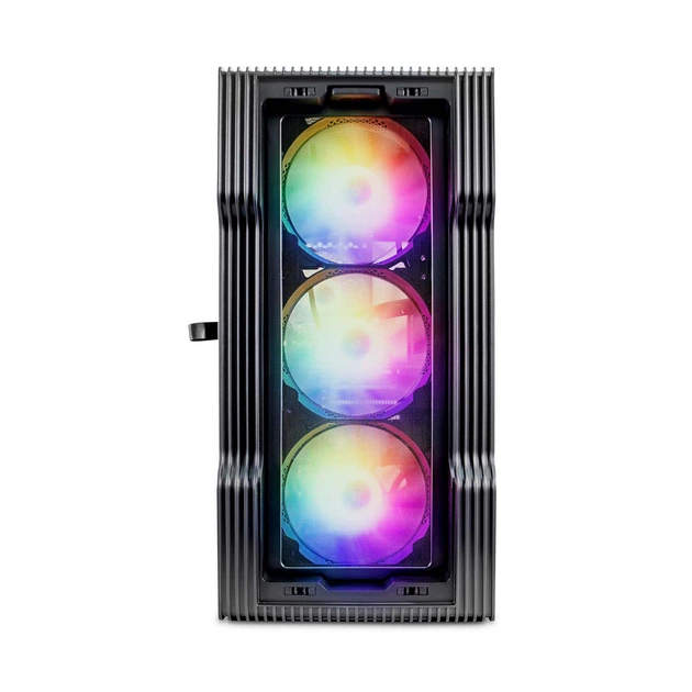 Корпус 1stPlayer T3-4F1-BK Black без БП - изображение 3