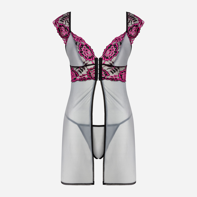 Komplet erotyczny (halka + figi stringi) LivCo Corsetti Fashion Daylight LC 90186 S/M Grey (5902431640471) - obraz 4