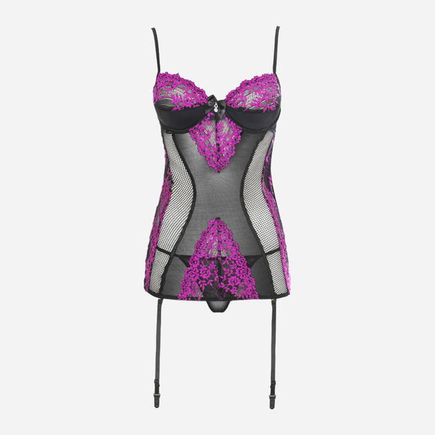 Komplet erotyczny (top + stringi) CoFashion Sidonia CF 90453 S/M Black/Pink (5902767122573) - obraz 6