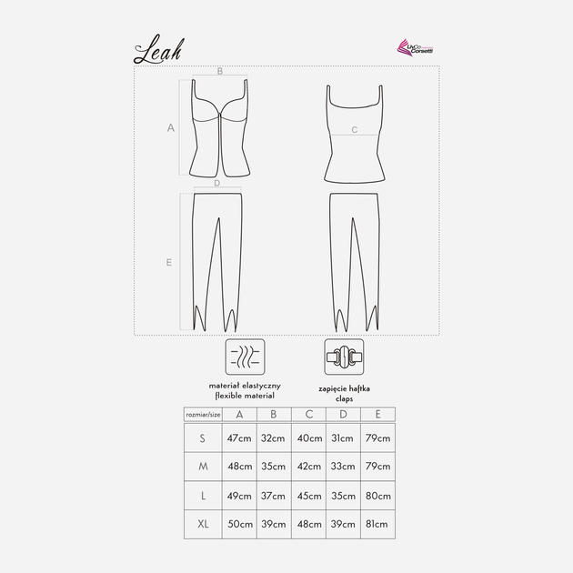 Піжама (топ + штани) LivCo Corsetti Fashion Leah LC 90052 L Рожева (5907996386260) - зображення 2