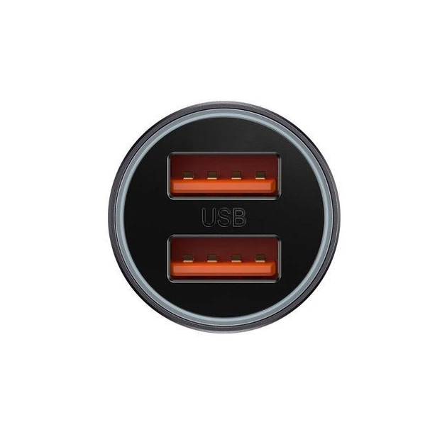 Автомобильное зарядное устройство Baseus Black Contactor Max Dual Fast Charger Car Charger U+U 60W CGJM000013 - Фото 2 Автомобильное зарядное устройство Baseus Black Contactor Max Dual Fast Charger Car Charger U+U 60W CGJM000013 - изображение 2