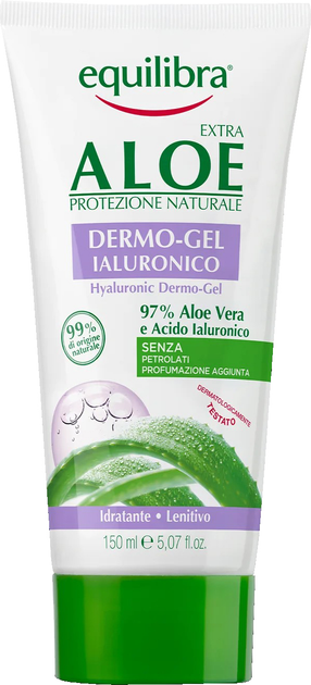 Żel do ciała Equilibra Extra Aloe Dermo z Kwasem Hialuronowym 150 ml (8000137016174) - obraz 1