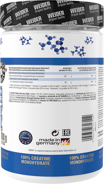 Kreatyna Weider Pure Creatine 600 g (4044782317112) - obraz 2