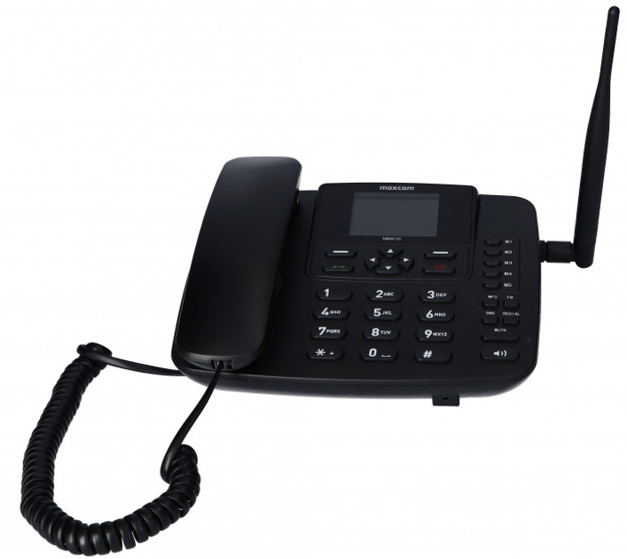 Telefon stacjonarny Maxcom MM41D Comfort 4G (MAXCOMMM41D4G) Czarny - obraz 2
