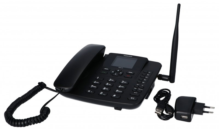 Telefon stacjonarny Maxcom MM41D Comfort 4G (MAXCOMMM41D4G) Czarny - obraz 6