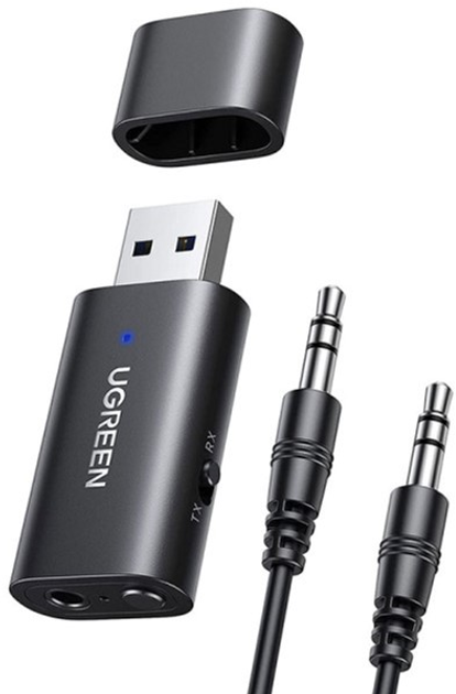 Приемник/транслятор Ugreen CM523 USB 2.0 to 3.5mm Bluetooth Adapter with Audio Cable (60300_WV) - изображение 1