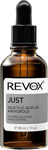 Пилинг для лица и шеи с салициловой кислотой 2%, безводный - Revox Just Salicylic Acid 2% Anhydrous 30ml (1190910-119557) - изображение 1