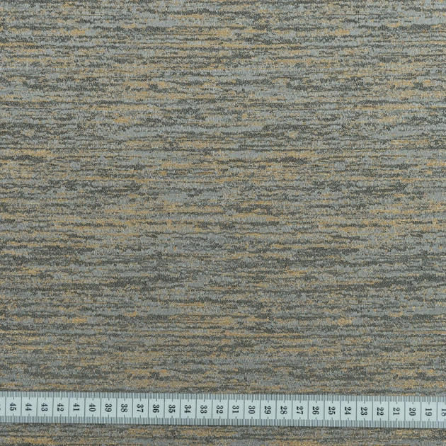 Ткань жаккард молина штрихи т.серый, золото (140см 263г/м² пог.м) (146806) - изображение 3