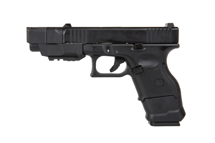 Страйкбольний пістолет D-Boys Glock 26 Advanced Green Gas Black - зображення 1