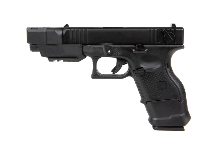 Страйкбольний пістолет D-Boys Glock 26 Advanced Full Auto Green Gas Black (Страйкбол 6мм) - зображення 1