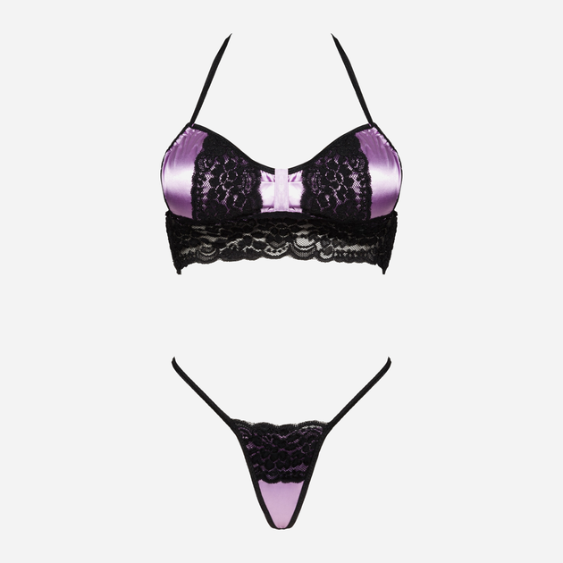 Komplet erotyczny (top + figi stringi) LivCo Corsetti Fashion Tisam LC 1611 XL Fioletowy (5907621624415) - obraz 5