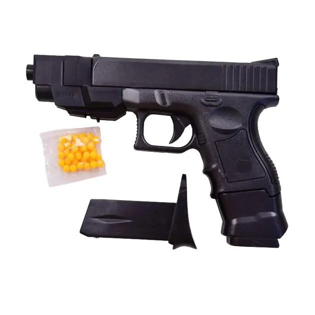 Пистолет Глок 26 с магазином черный в коробке на пульках 6 мм Glock 26 Advance игровой - изображение 2