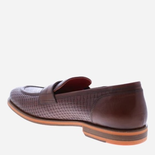 Loafersy męskie skórzane Geox U927CA06R1J-C6003 43.5 29 cm Brązowe (8058279796966) - obraz 3