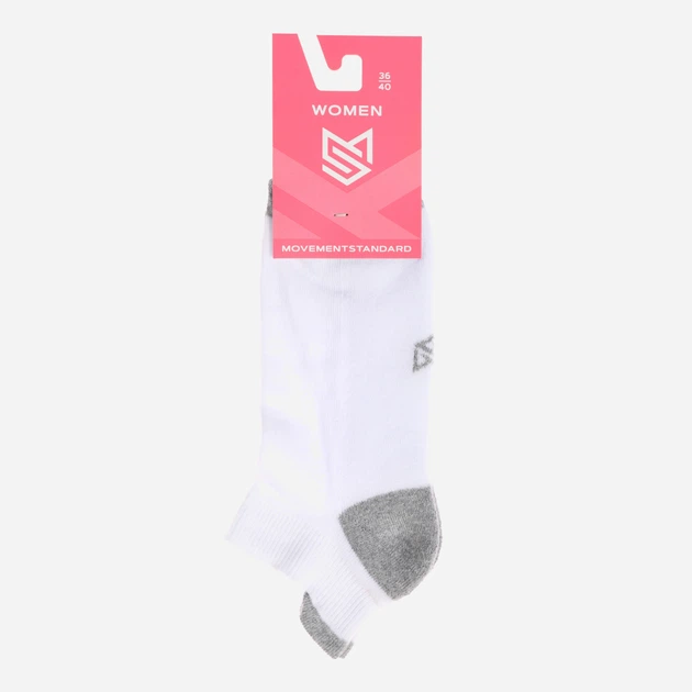 Шкарпетки MovementStandard MS M0104S 36-40 Білий/Сірий (4823121001970) - зображення 2