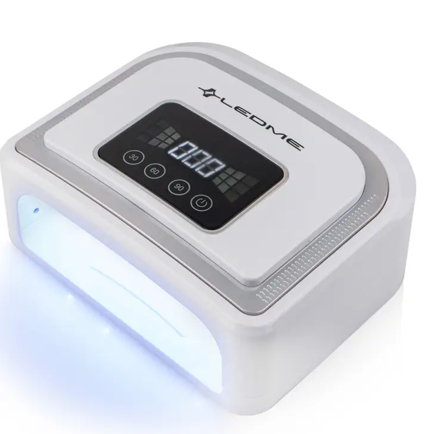Лампа для ногтей Ledme 5 B 120W с аккумулятором серебристая – фото ...