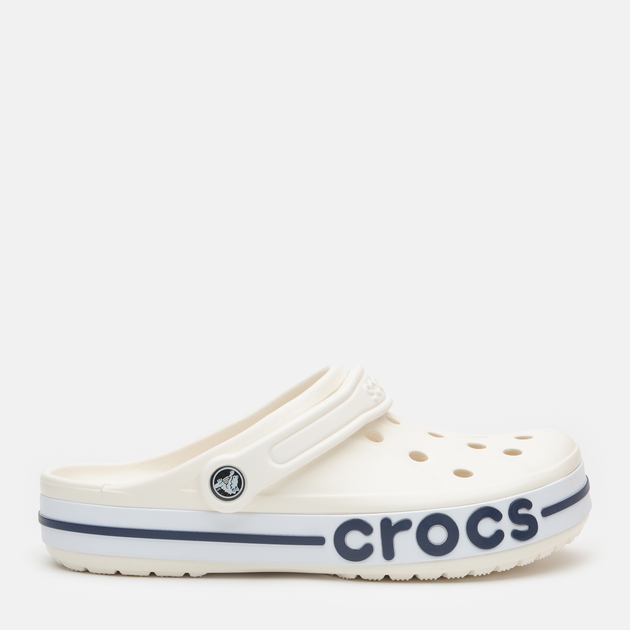 Жіночі крокси Crocs Bayaband Clog 205089-126 39-40 (M7/W9) 25 см White/Navy від Rozetka на платформі USKIDKA Акція на Жіночі крокси Crocs Bayaband Clog 205089-126 39-40 (M7/W9) 25 см White/Navy від Rozetka