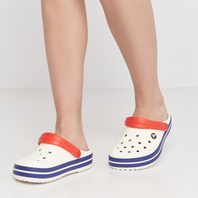 Женские кроксы Crocs Crocband Clog 11016-11I 39-40 (M7/W9) 25 см White ...