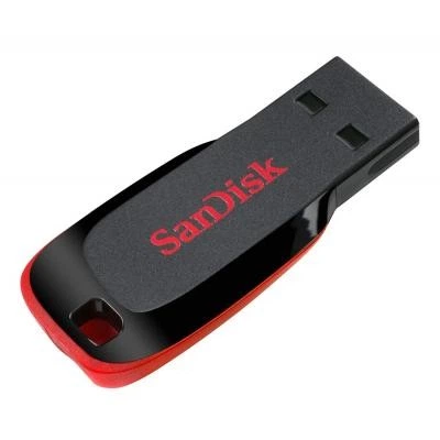 USB флеш накопитель SanDisk 64GB Cruzer Blade Black/red USB 2.0 (SDCZ50-064G-B35) - изображение 2