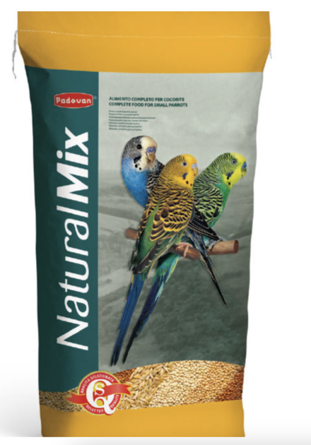 Повседневный корм Padovan NaturalMix Pappagalli для крупных попугаев, 18 кг - Фото 1 Повседневный корм Padovan NaturalMix Pappagalli для крупных попугаев, 18 кг - изображение 1