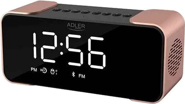 Настільний годинник-будильник Adler AD1190 Copper - зображення 2