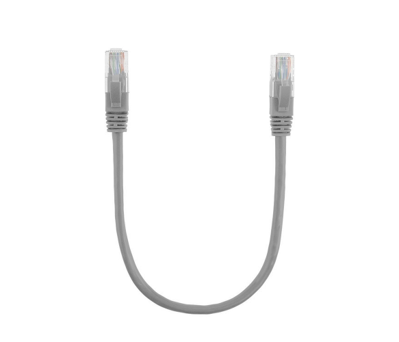 Патч-корд литой RITAR, UTP, RJ45, Cat.5e, 0,3m, серый, Cu (медь) - Фото 1 Патч-корд литой RITAR, UTP, RJ45, Cat.5e, 0,3m, серый, Cu (медь) - изображение 1
