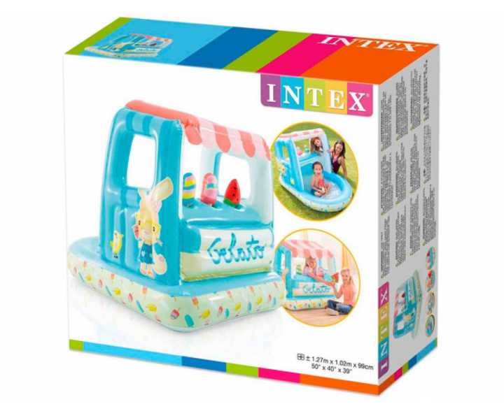 Детский надувной бассейн "Мороженое"Intex 48672 (127 х 102 х 99 см) - Фото 3 Детский надувной бассейн "Мороженое"Intex 48672 (127 х 102 х 99 см) - изображение 3