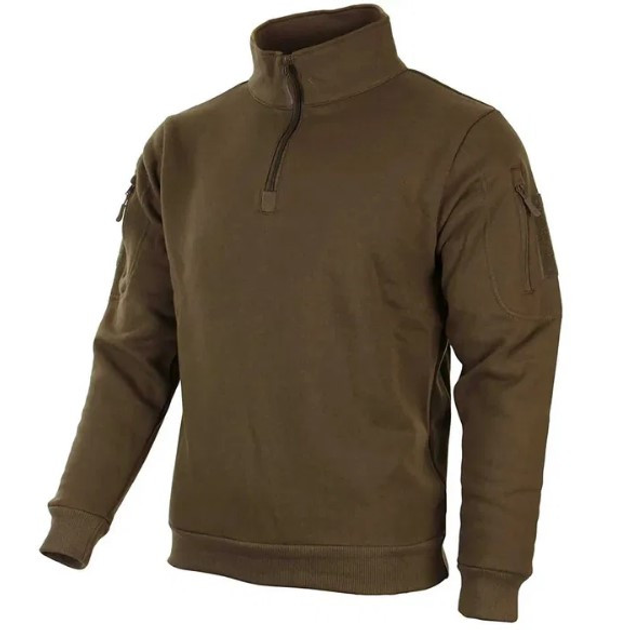 Кофта тактическая Mil-Tec Tactical Sweatshirt Coyote 11472519-М - изображение 1